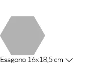 ConcettoSpaziale_form_esagono_P Concetto Spaziale – šesťuholníkový plochý obklad 16x18,5 cm bez reliéfu